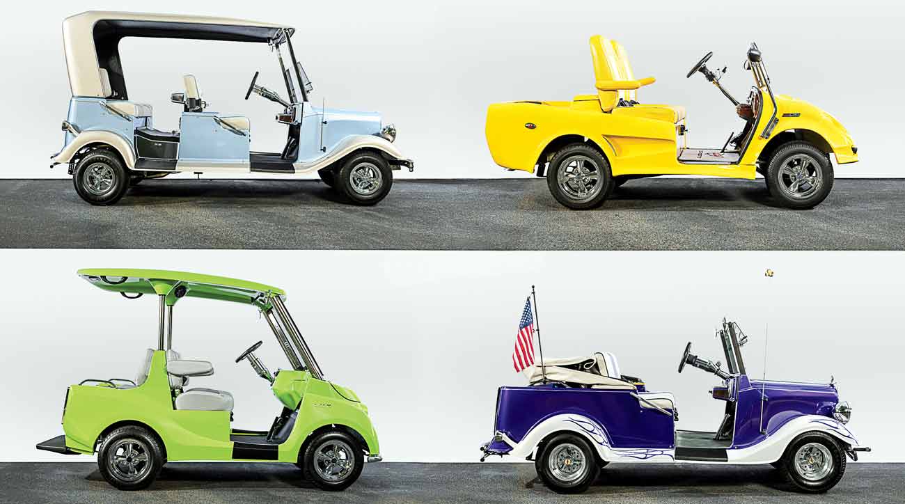 These pricey golf carts are all about puttering around in style