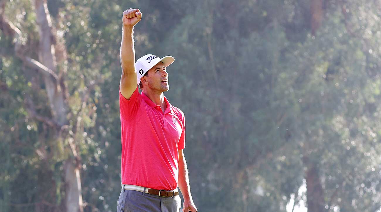 Adam Scott holds off horde of contenders to win Genesis Invitational