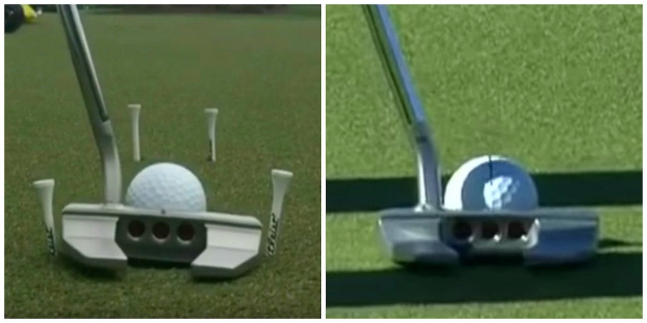A side by side of JT's putters in 2017 and 2019