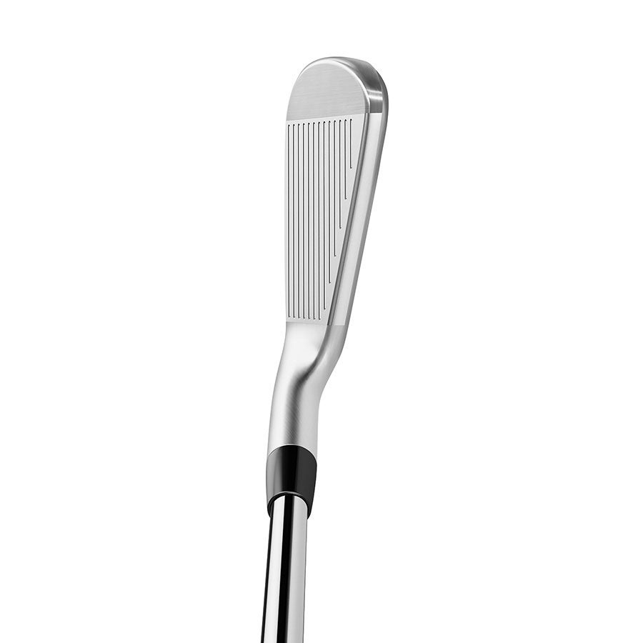 The TaylorMade P790 iron at address.