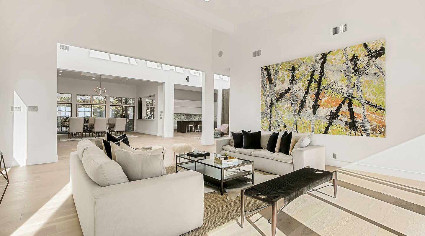 Living room of a modern home