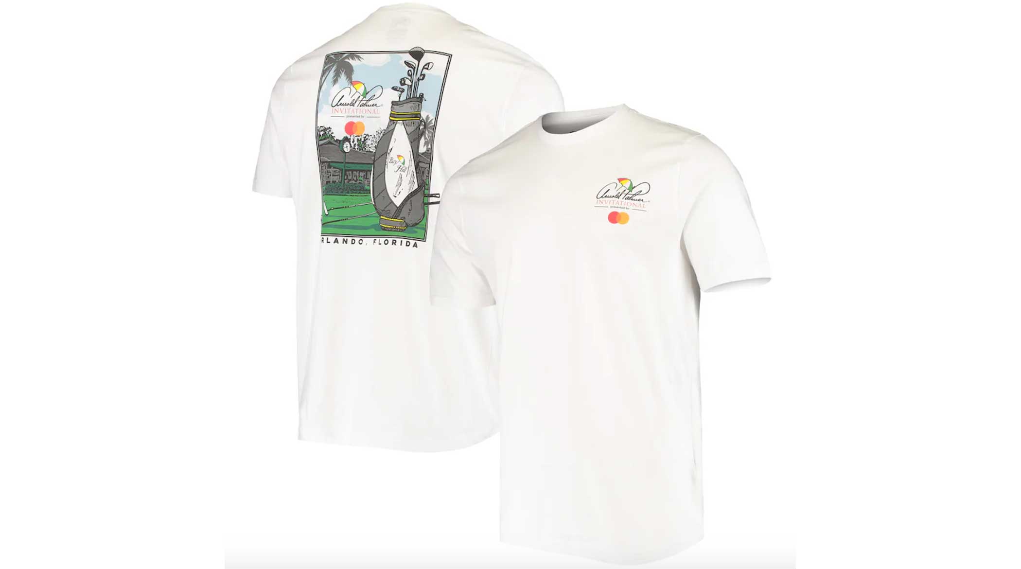 White Arnold Palmer Invitational t-shirt.