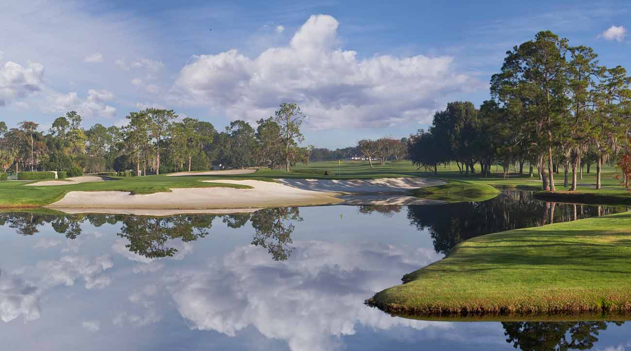 The 17th hole at Bay Hill.