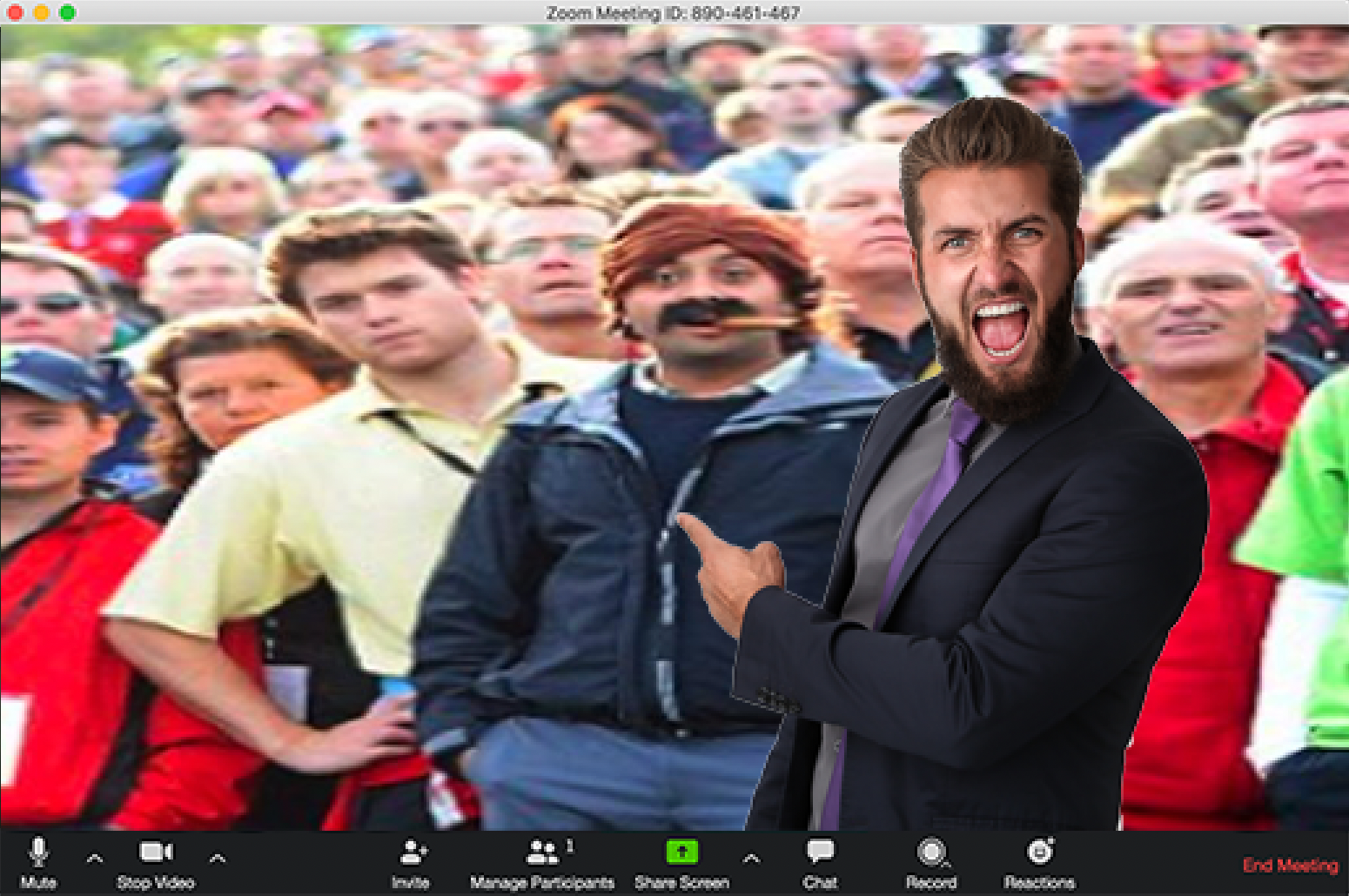 zoom background cigar guy