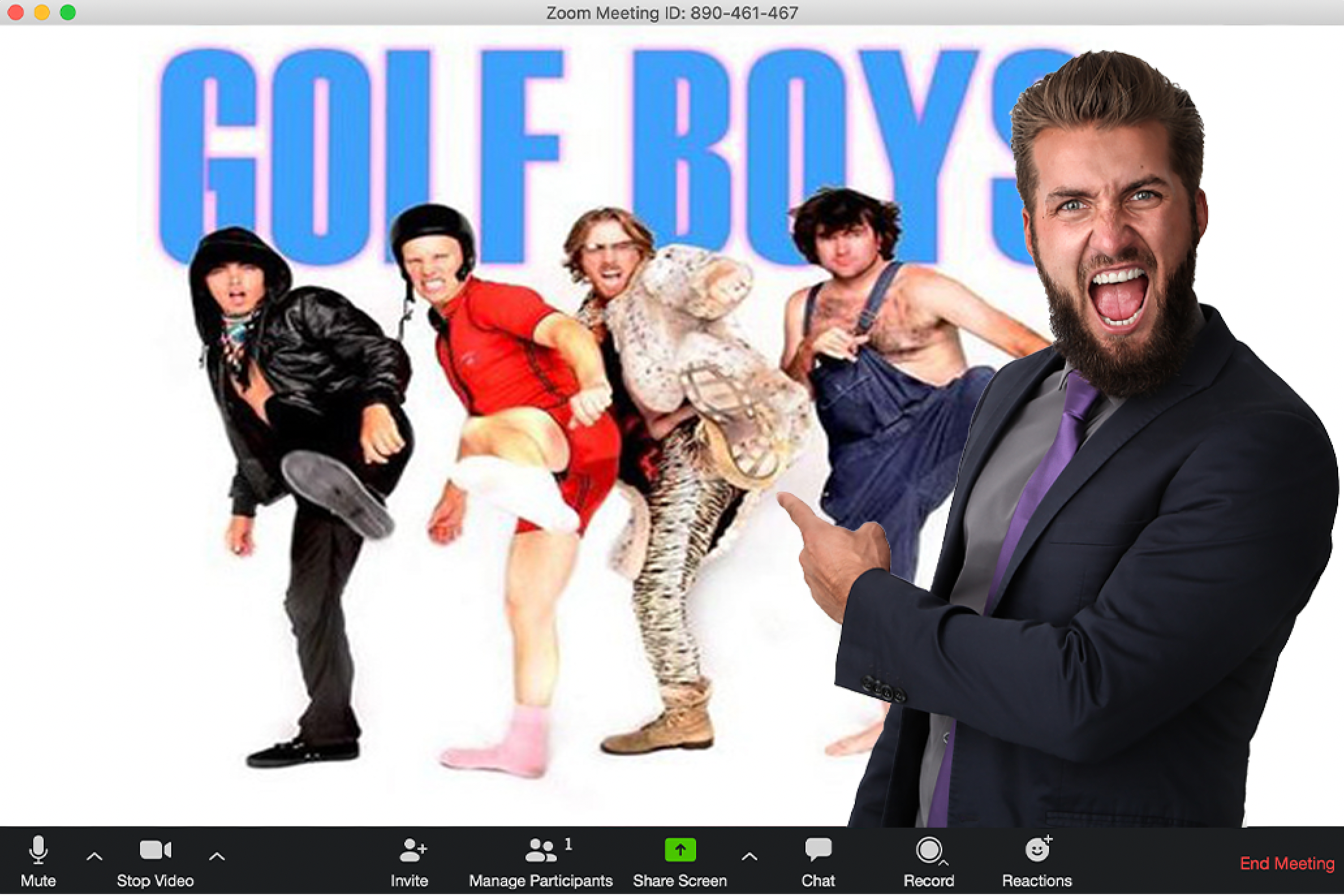 zoom background golf boys