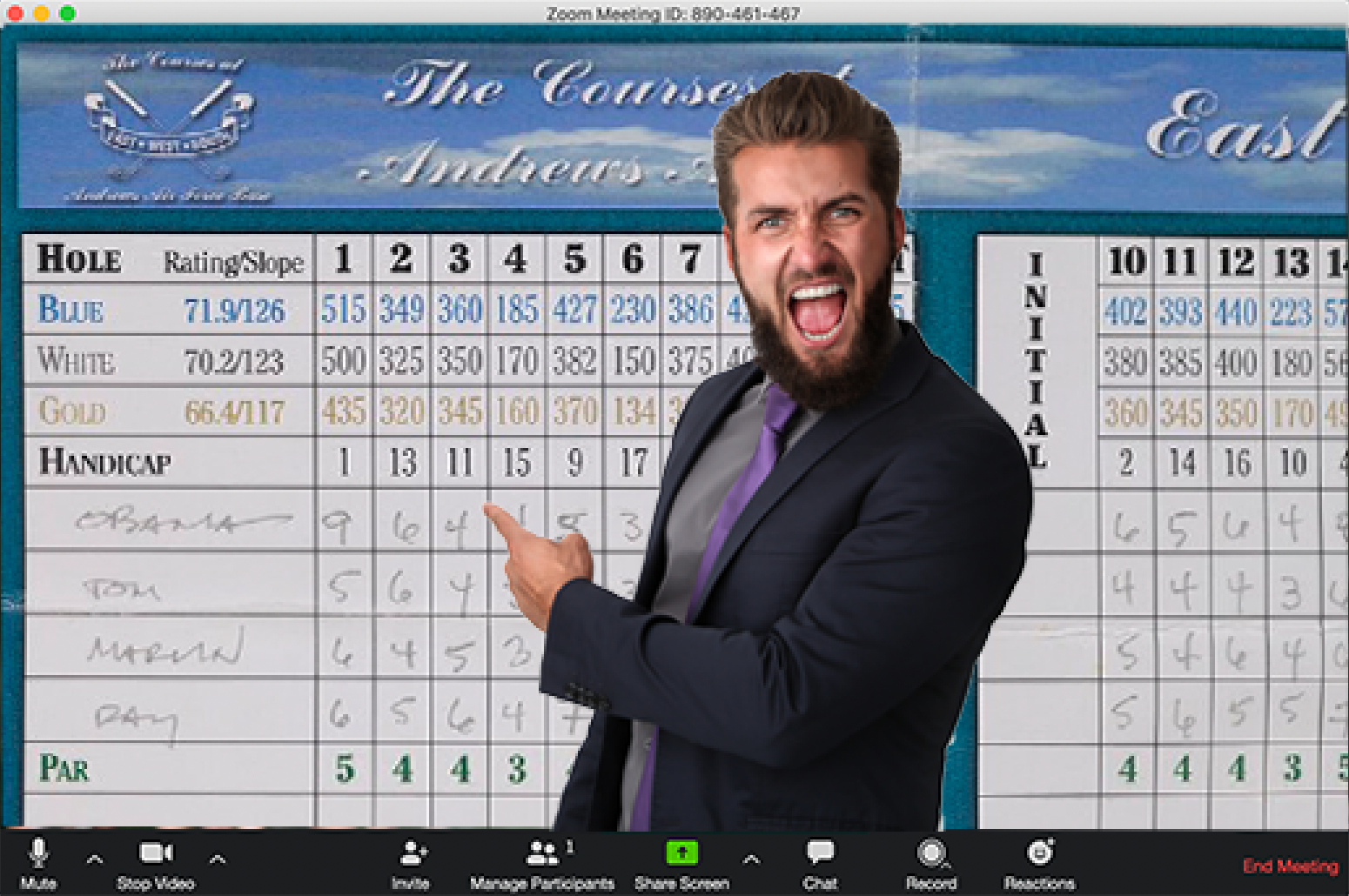 zoom background scorecard