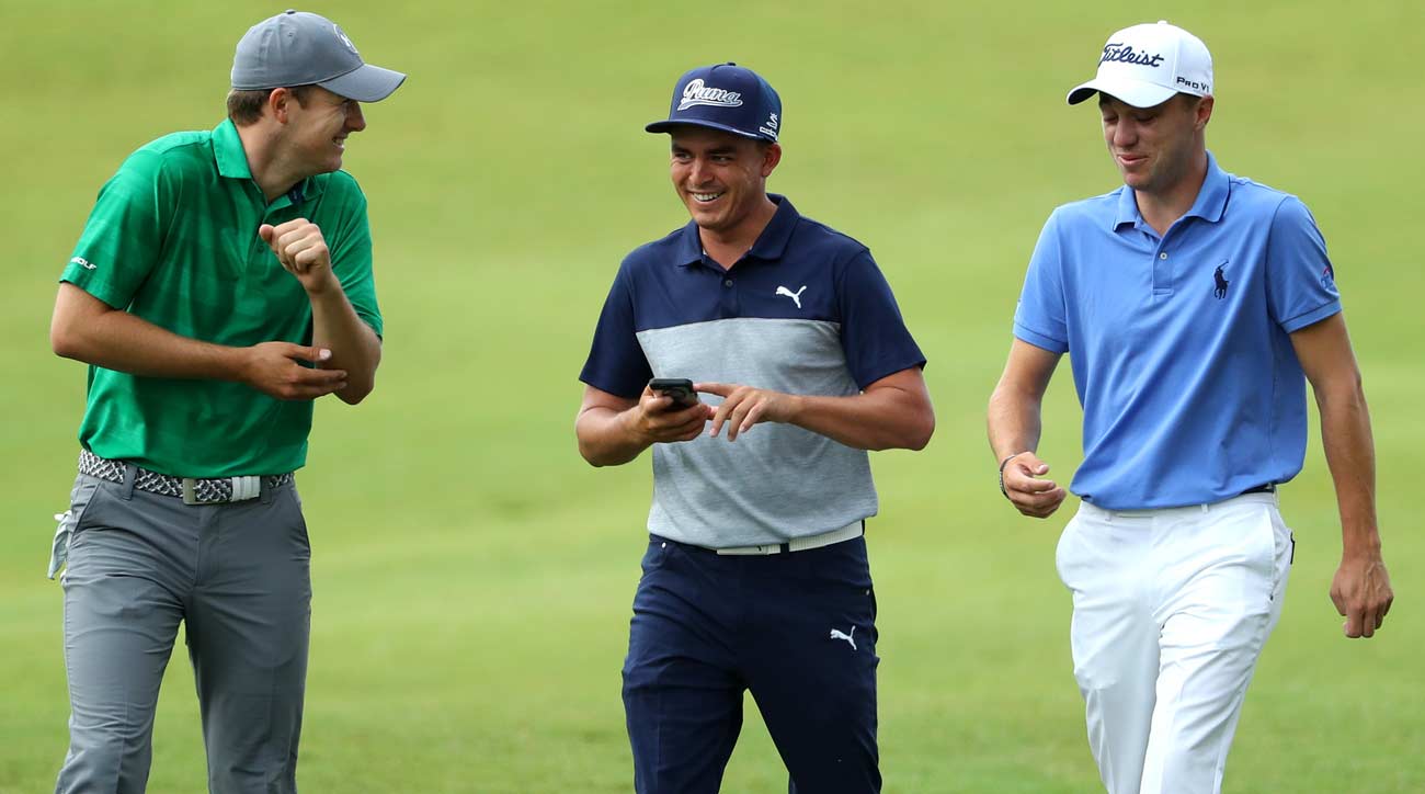 Justin Thomas dishes on pros, cons of playing with pals Jordan Spieth, Rickie Fowler