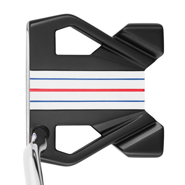 The Odyssey Triple Track Ten putter at address.