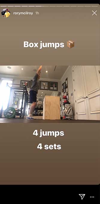 Rory McIlroy box jumps