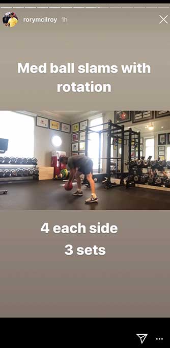 rory mcilroy medicine ball slams