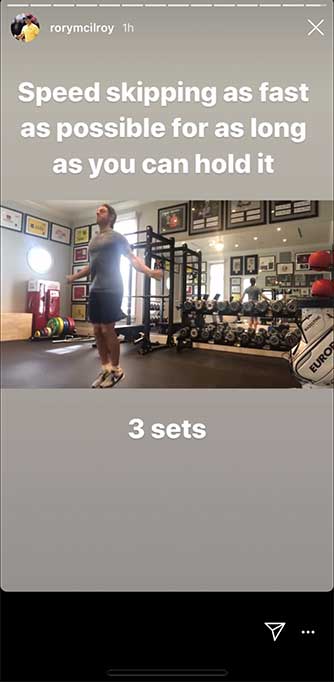 rory mcilroy speed skipping