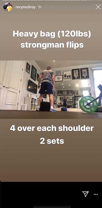 rory mcilroy strongman flips
