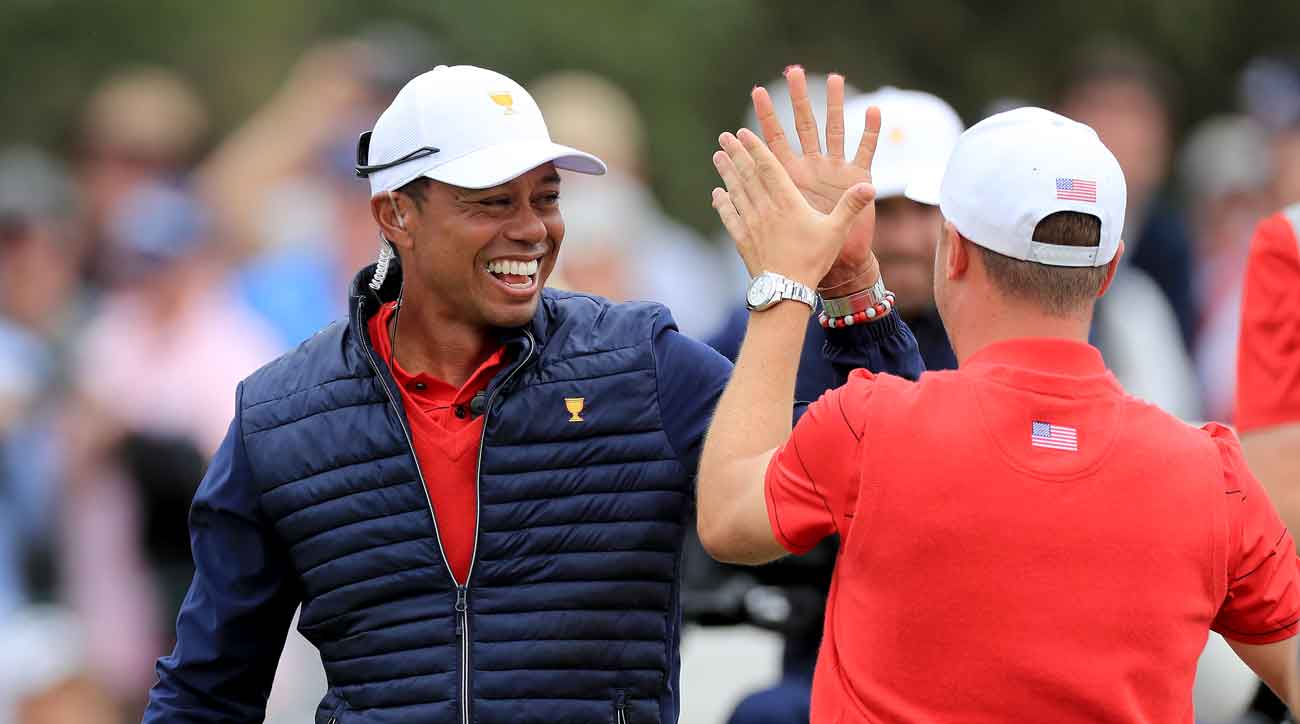 Tiger Woods Justin Thomas