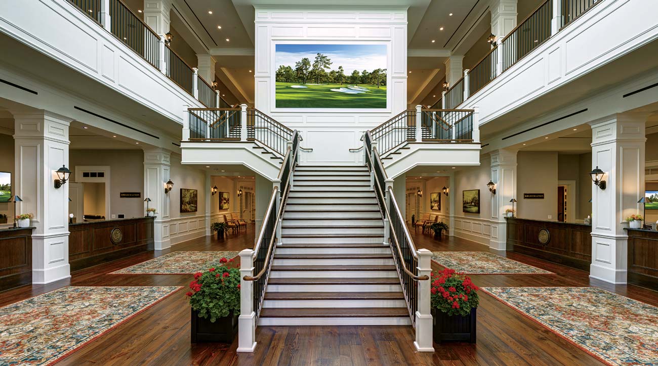 Waiting steps beyond ANGC&rsquo;s stairway to paradise are loads of free food and drink .