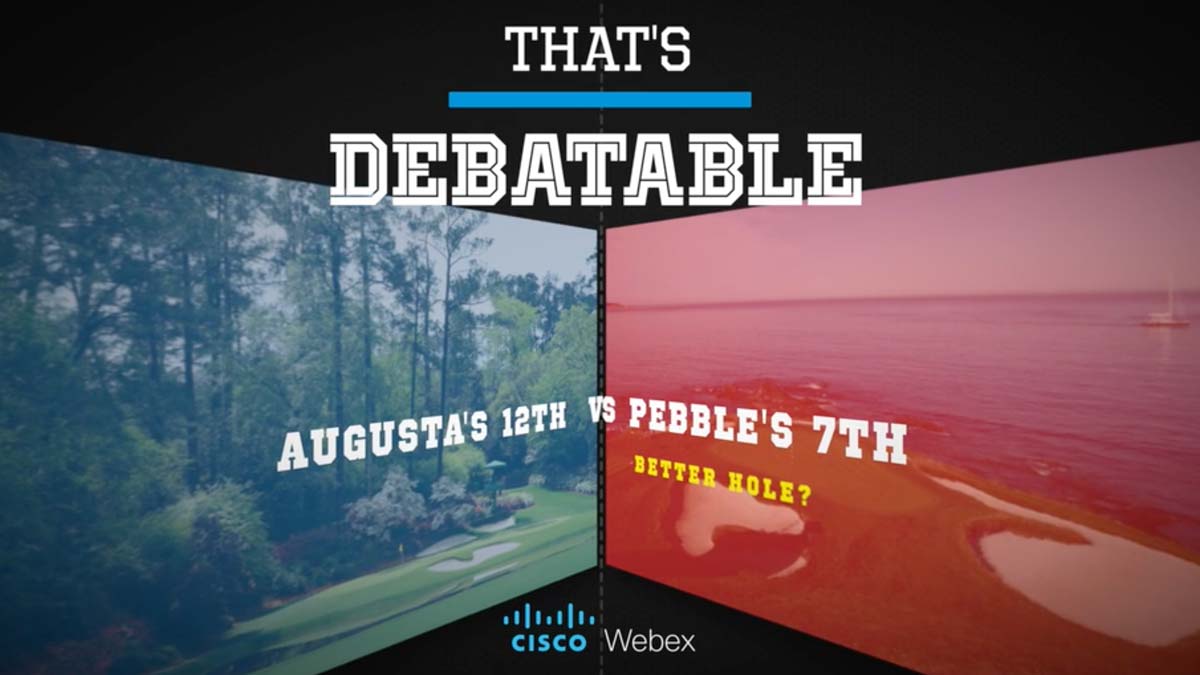 Which golf hole is better? No. 12 at Augusta or No. 7 Pebble Beach: That's Debatable