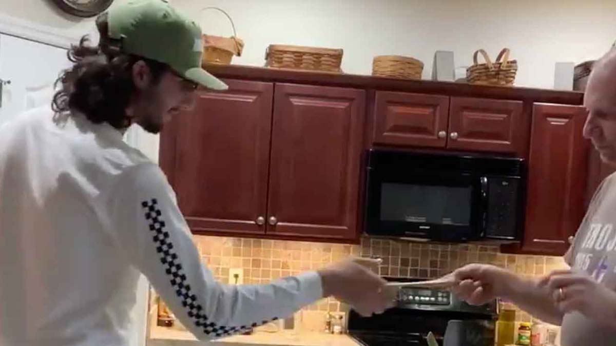 WATCH: If you can't stand the heat, stay out of this kitchen golf course
