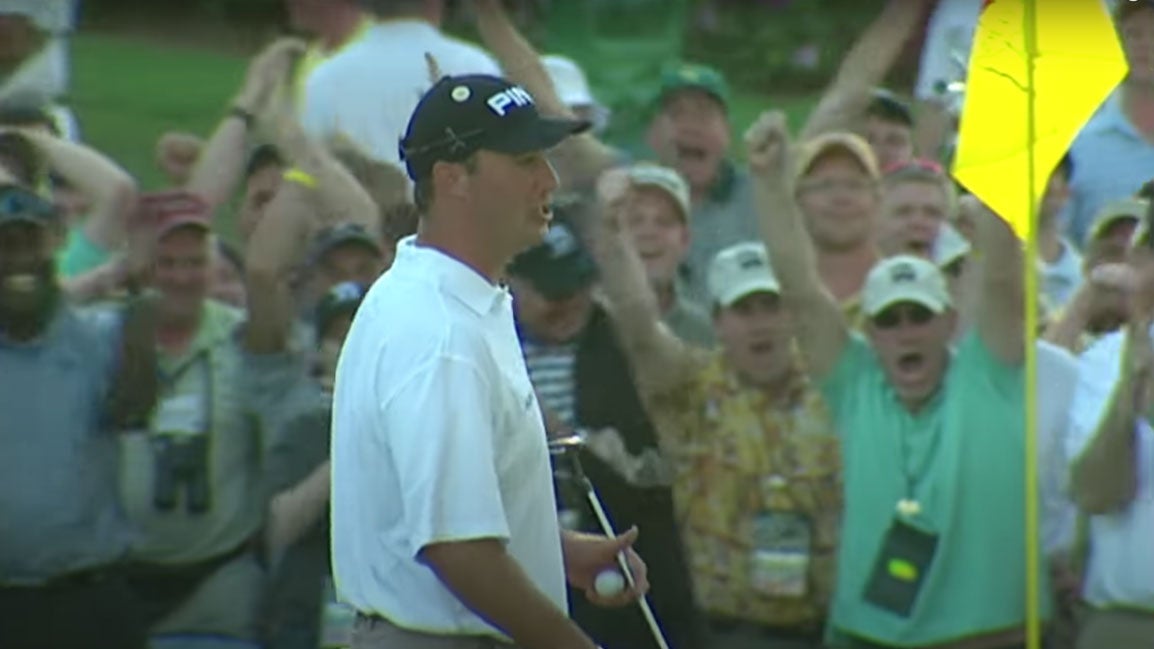 "Good shot," DiMarco told Woods.