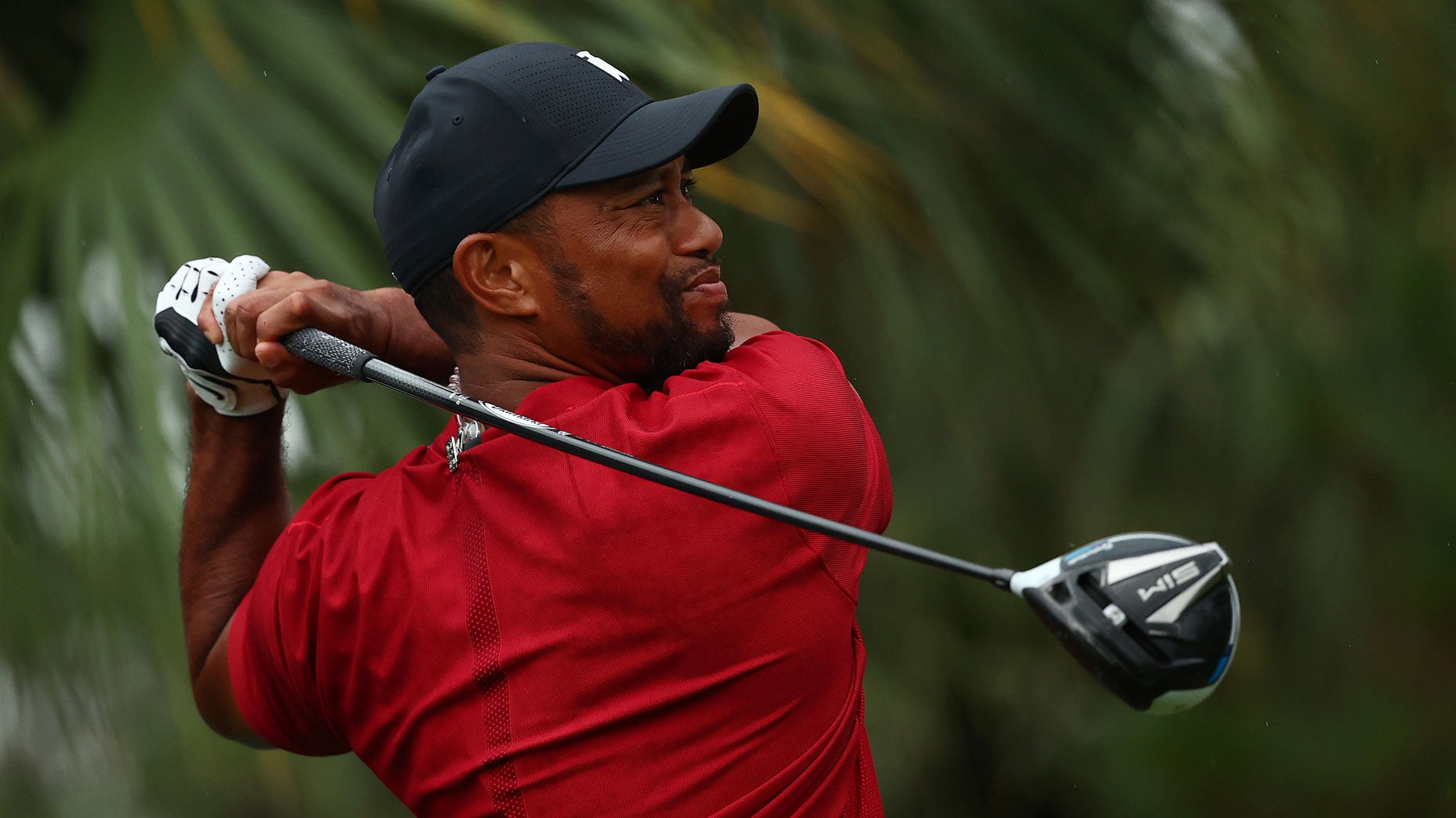 Tiger Woods hits a drive during The Match: Champions for Charity.