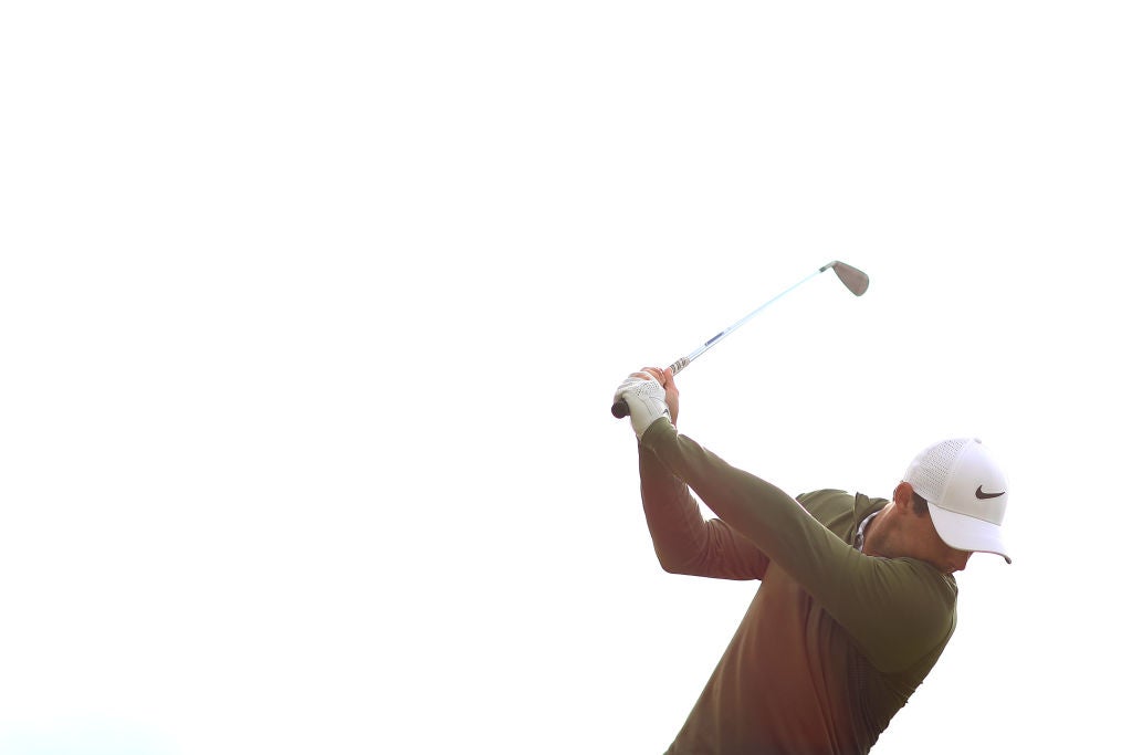 AUSTIN, TX - MARCH 22: Rory McIlroy of Northern Ireland practices on the driving range prior to the first round of the World Golf Championships Dell Technologies Match Play at the Austin Country Club on March 22, 2017 in Austin, Texas. (Photo by Richard Heathcote/Getty Images)