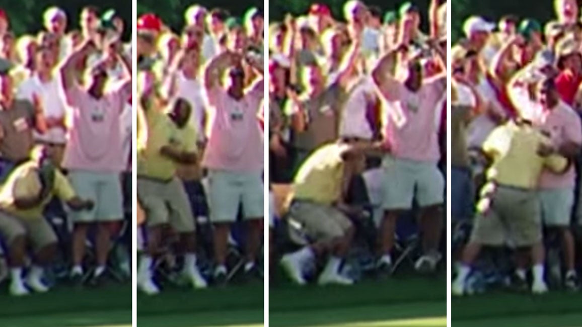 tiger woods masters fans