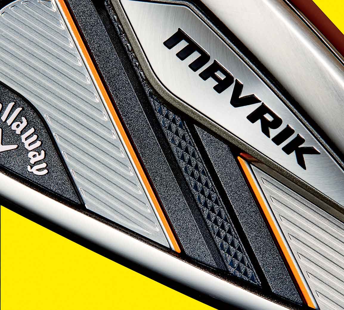 Close-up of a Callaway Mavrik iron