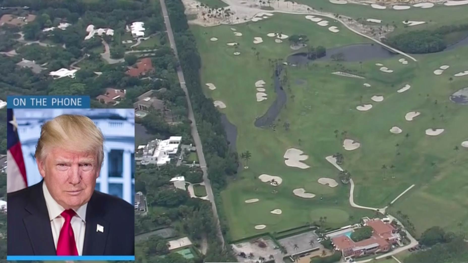 President Trump surprises skins match viewers, phones into telecast to talk player-testing, Rickie Fowler and more