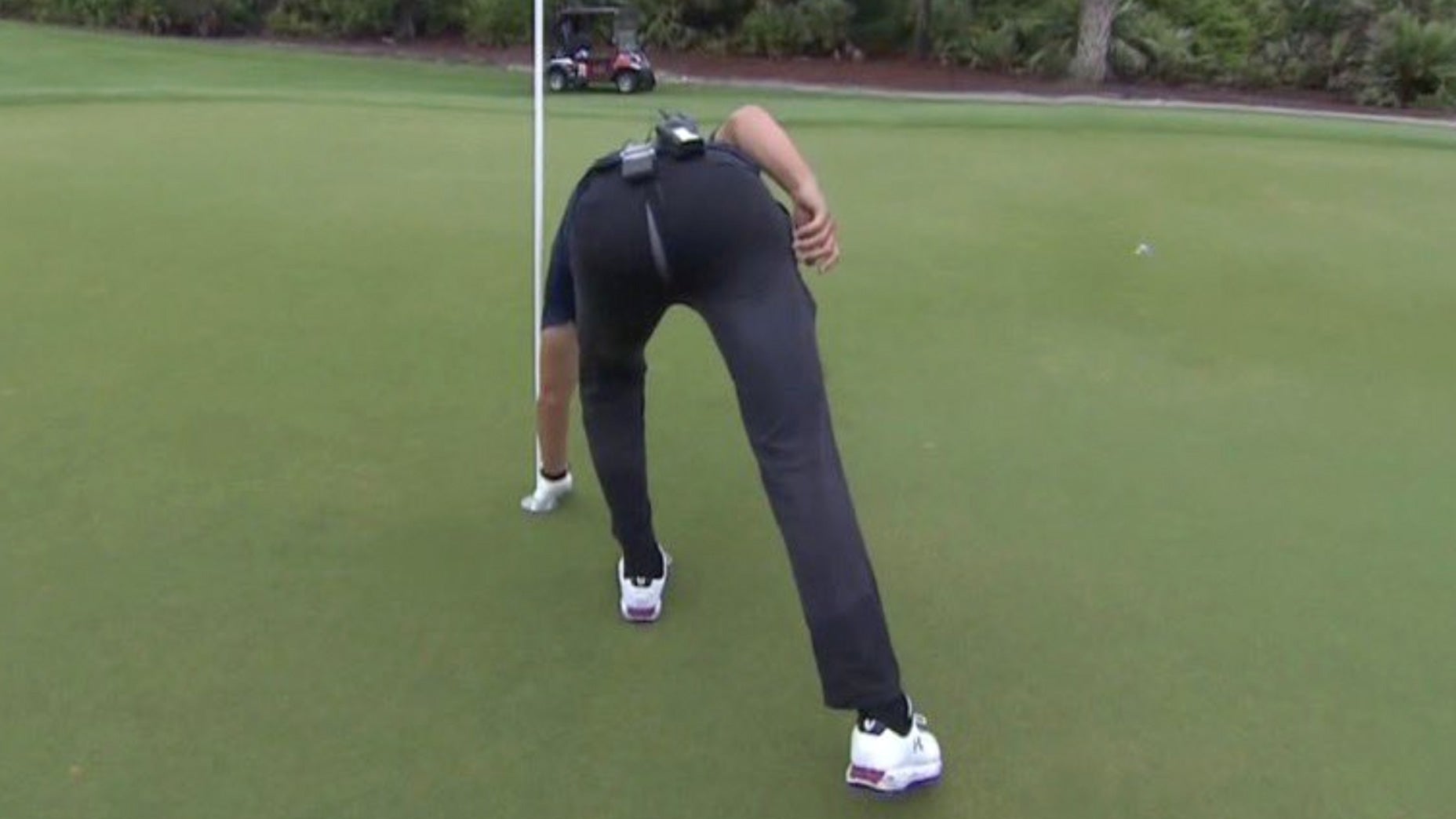 Tom Brady split his pants.