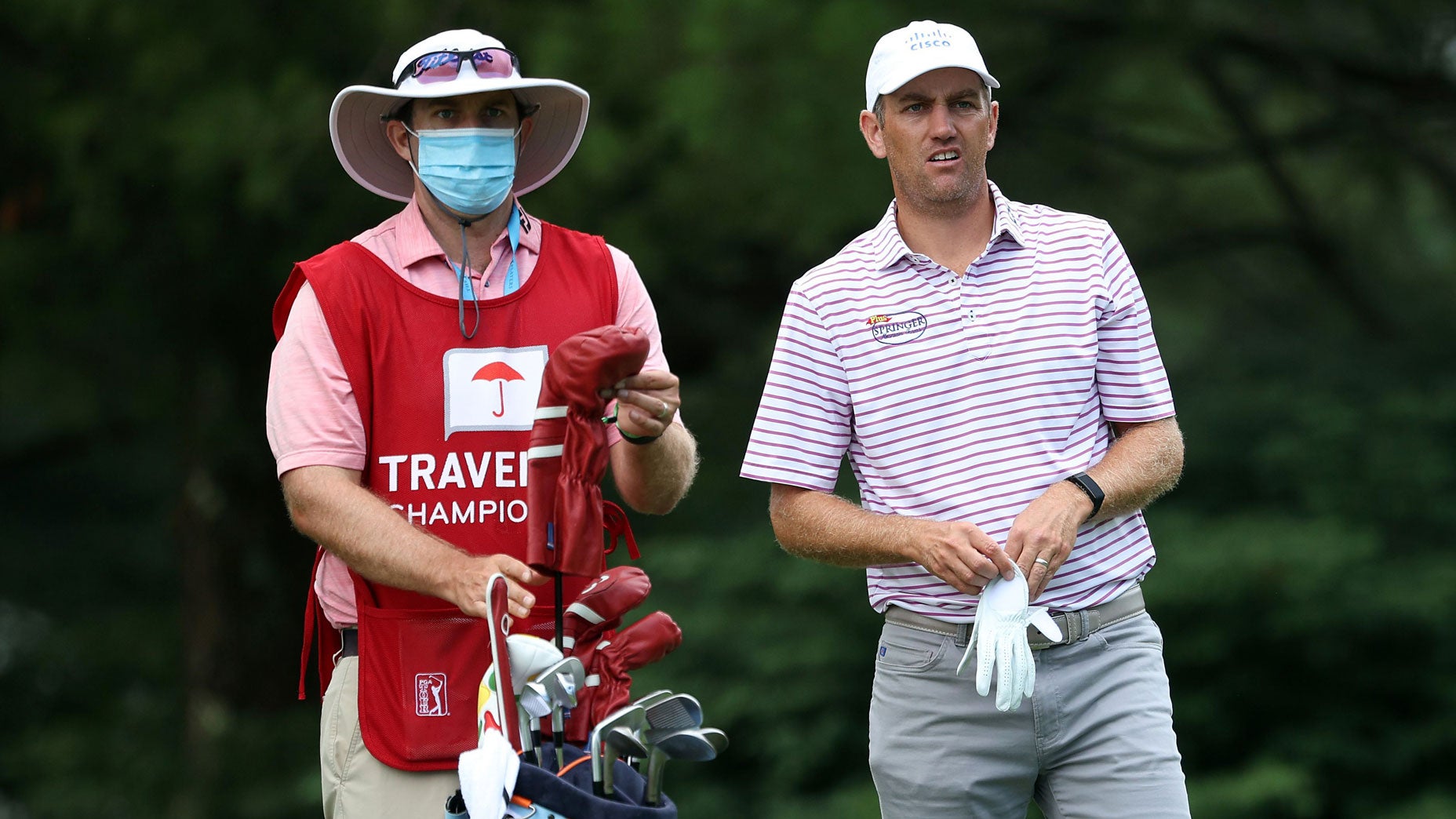 Brendon Todd and his caddie, Nick Jones.