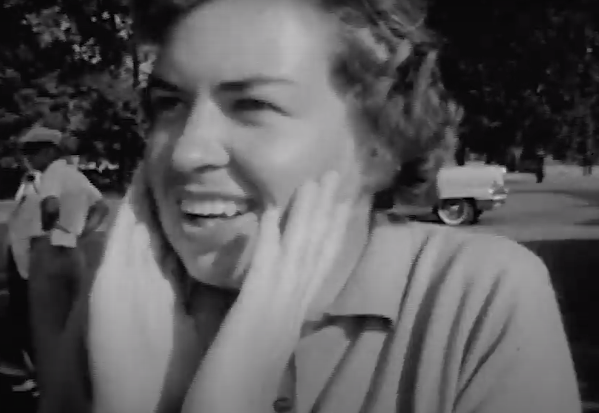 Betsy Rawls after winning the 1957 U.S. Women's Open