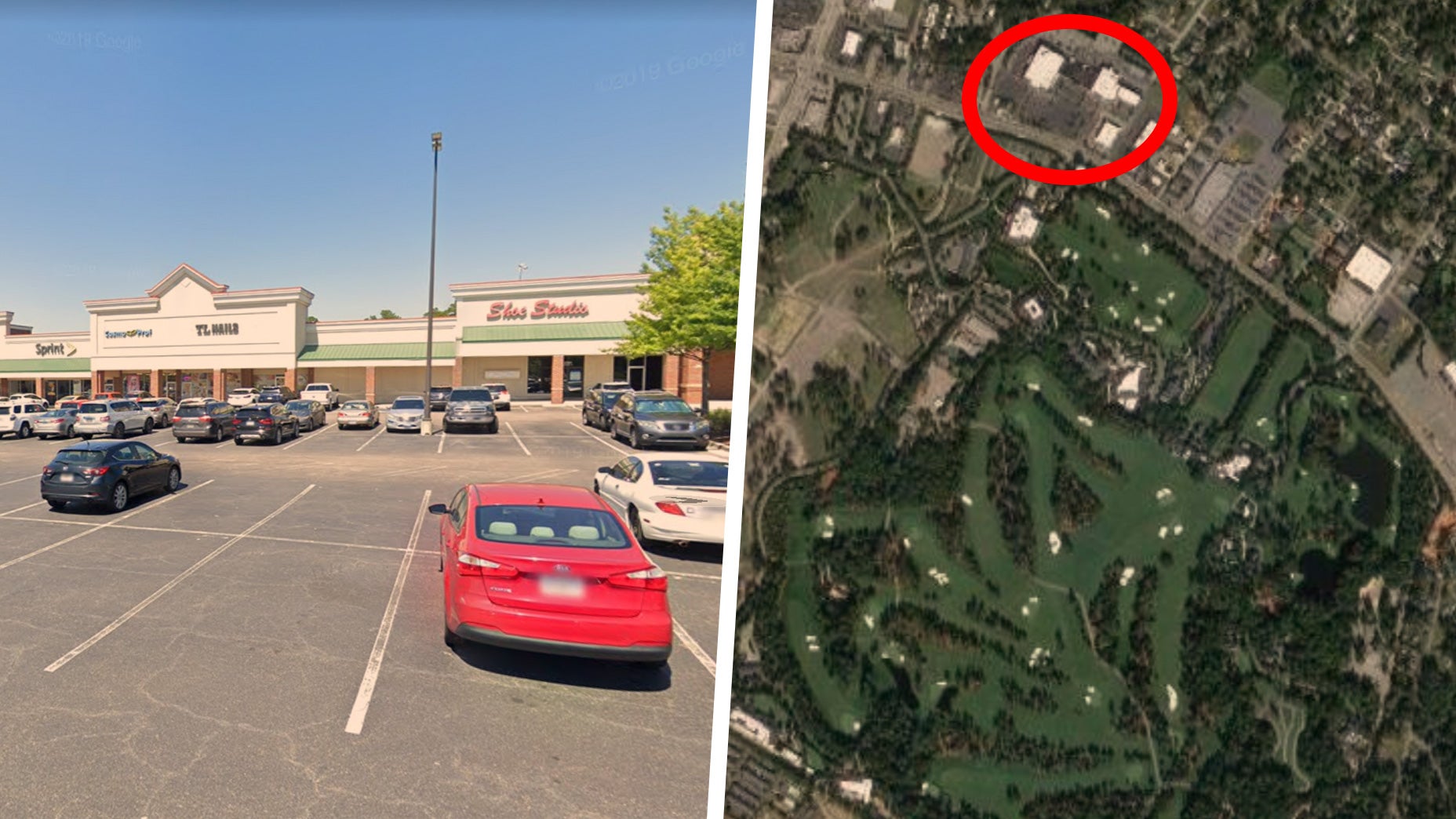 augusta national parking lot