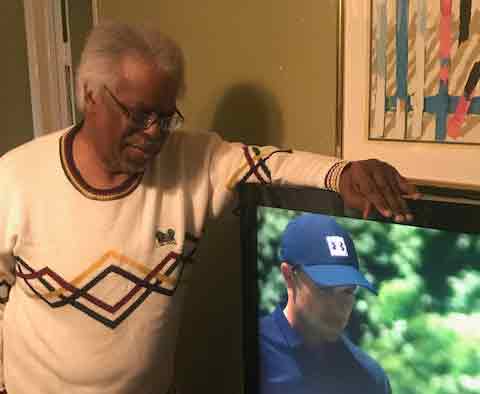 Devoyd Jennings in his living room