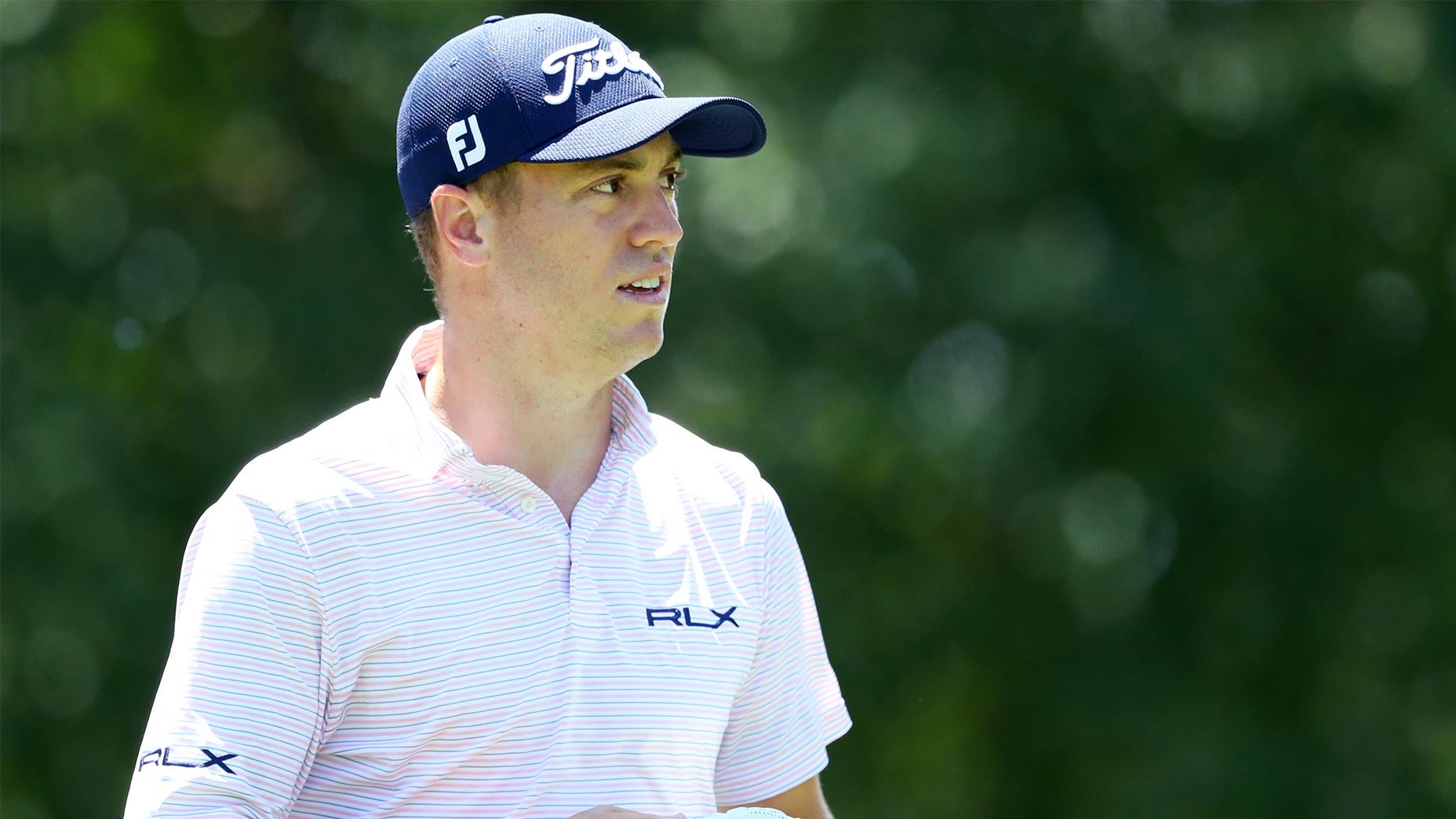 Justin Thomas on the golf course.