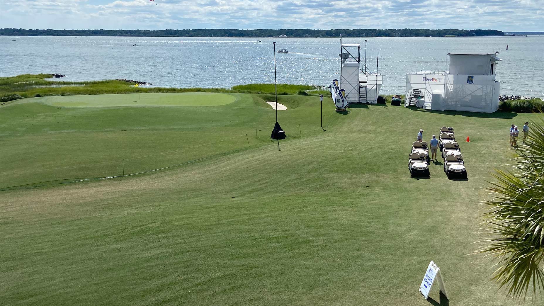 The 18th green at Harbour Town Golf Links.
