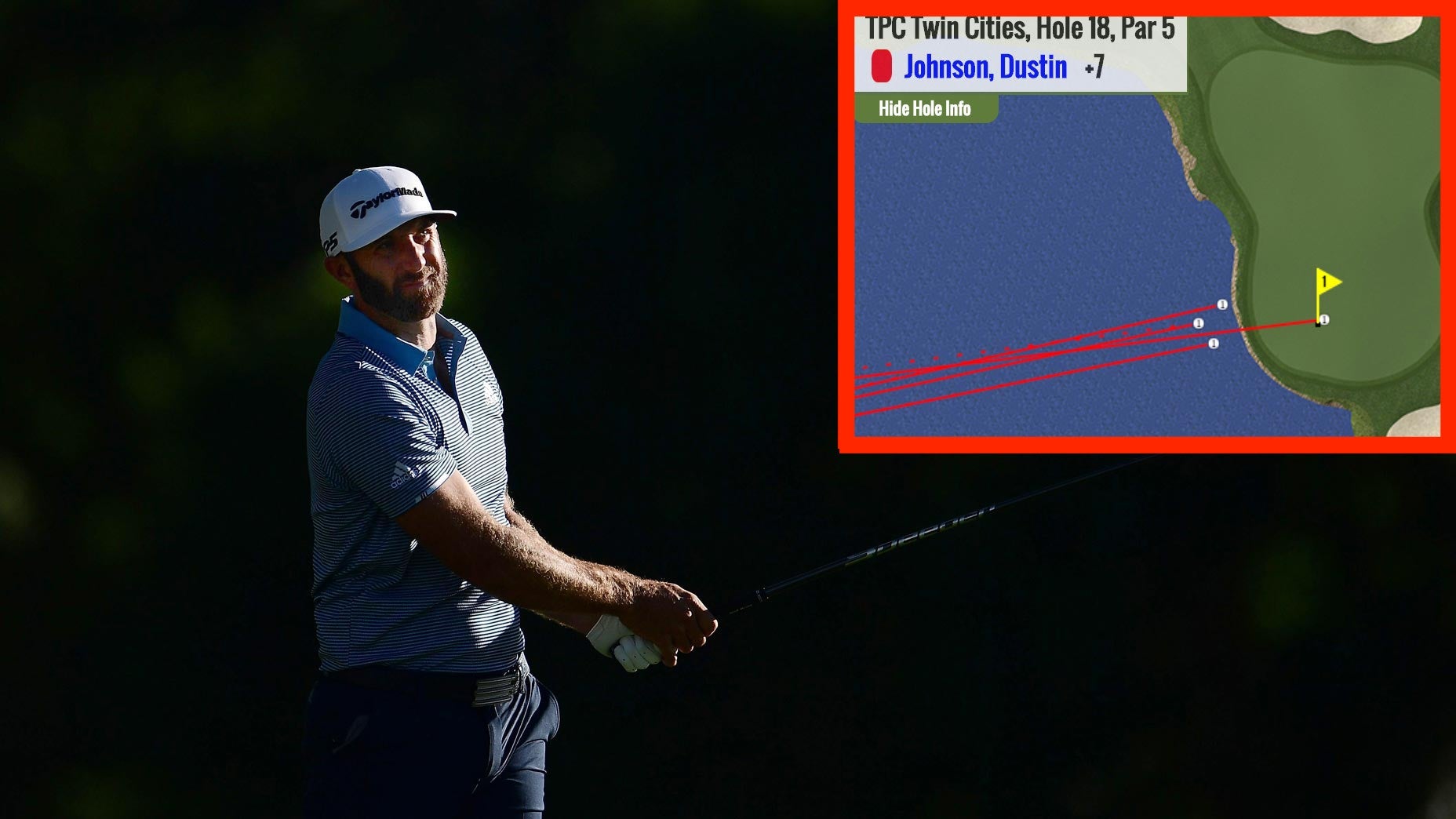 dustin johnson makes 9