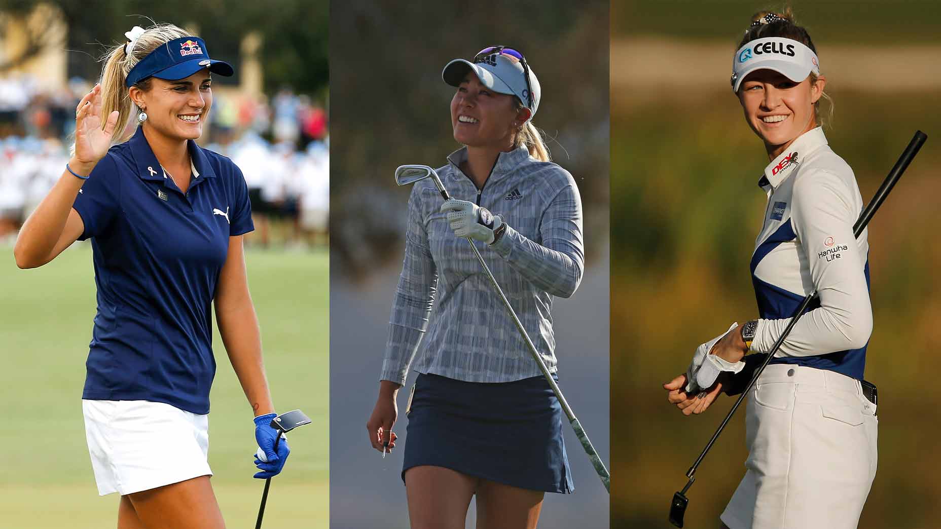 Lexi Thompson, Danielle Kang and Nelly Korda