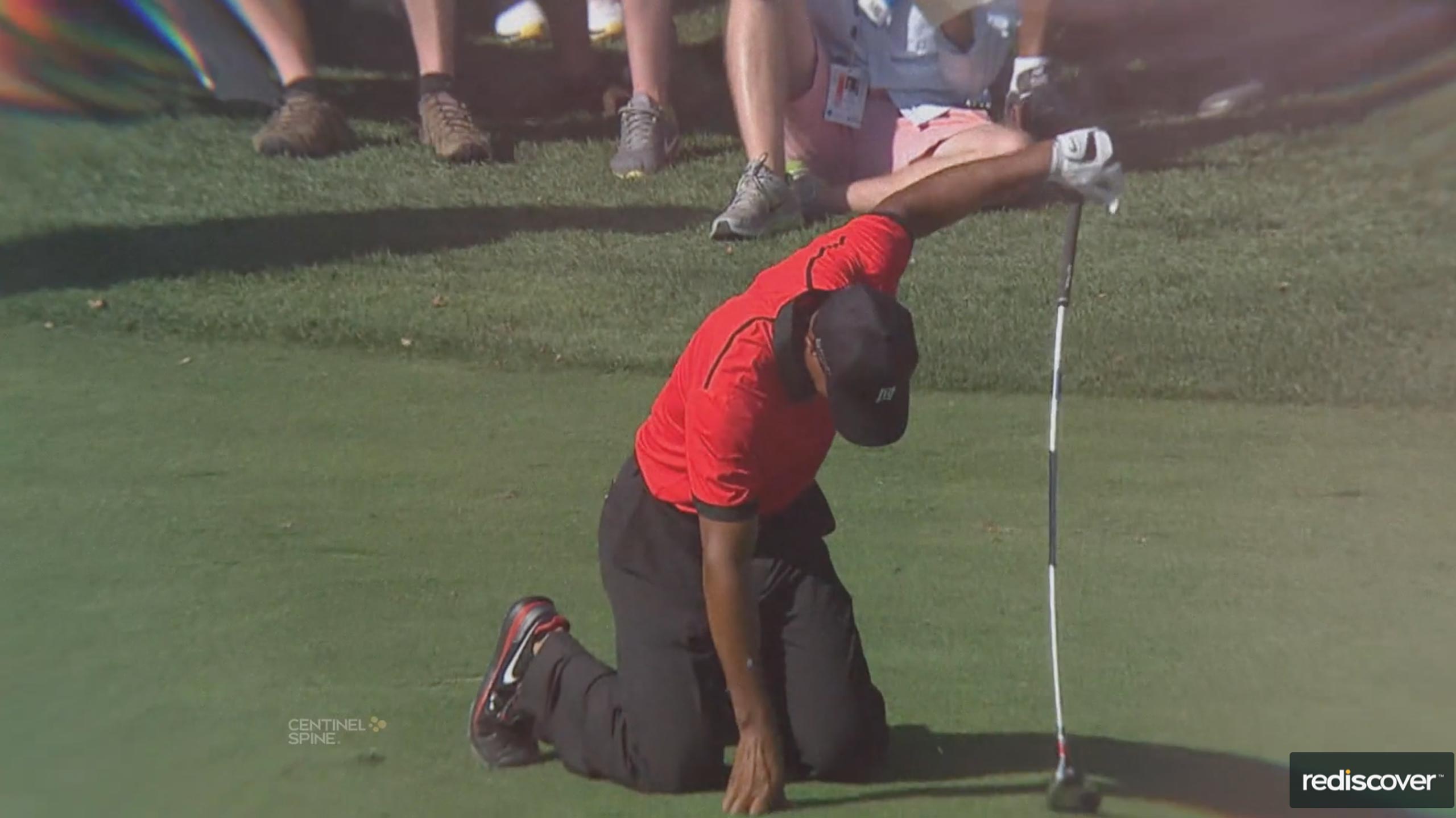 tiger woods in pain
