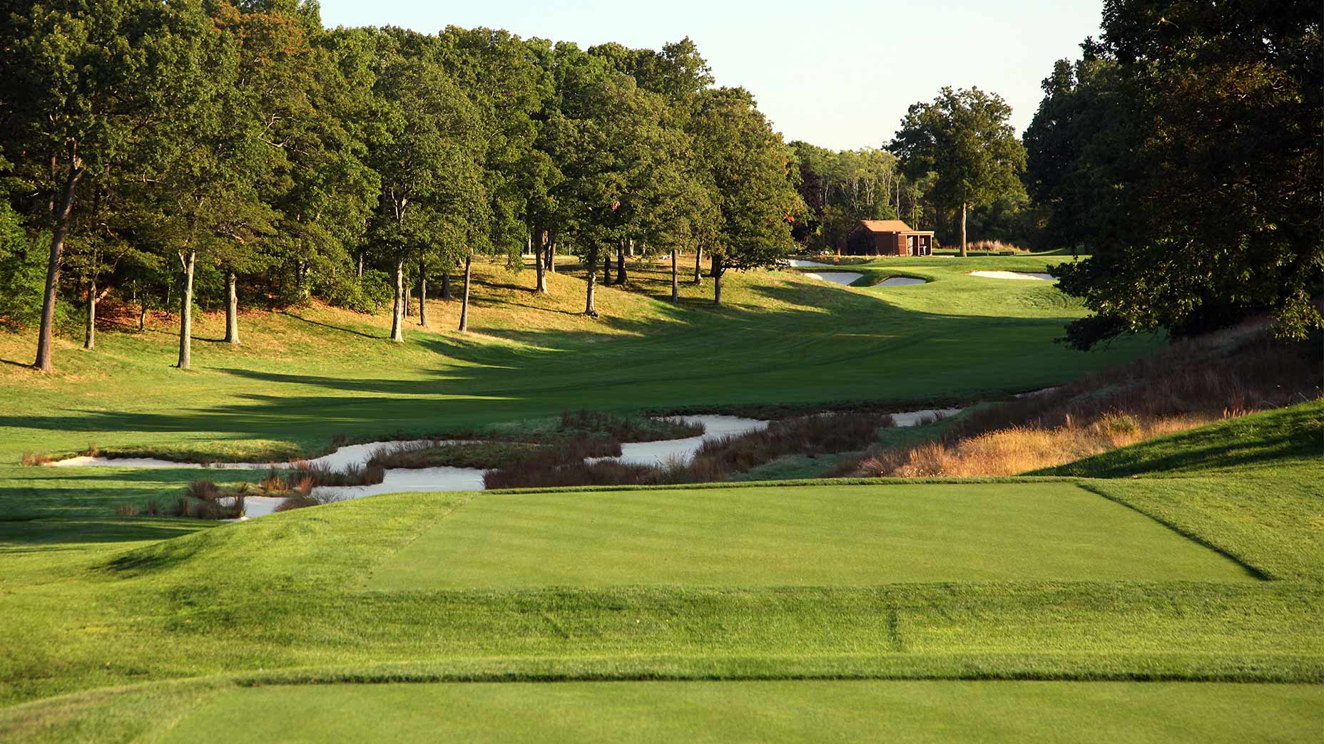 The 5th hole at Bethpage Black.