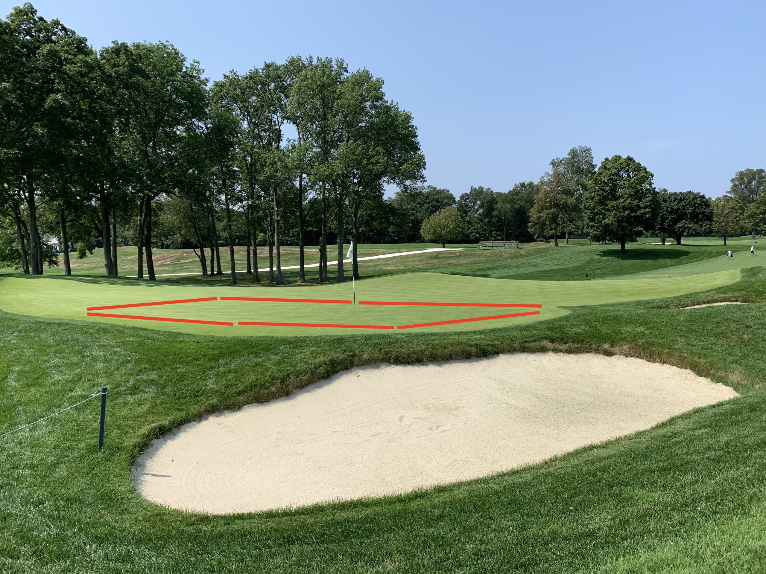 18th hole at winged foot