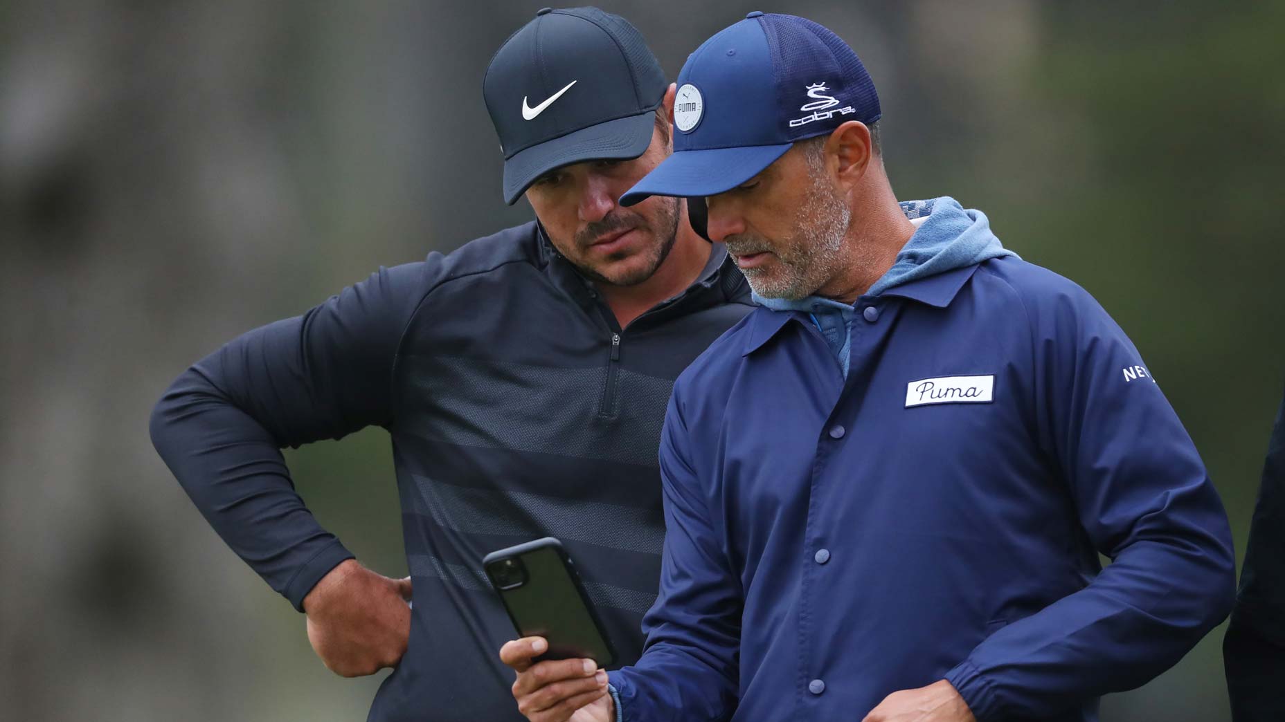 brooks koepka with claude harmon iii