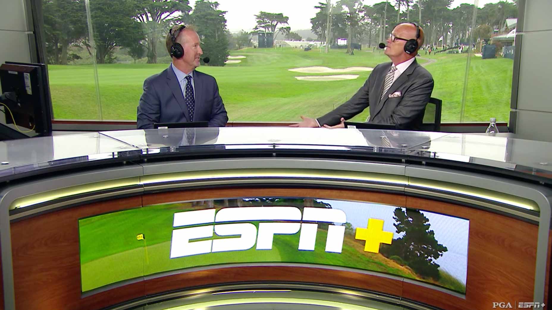 scott van pelt and david duval on camera