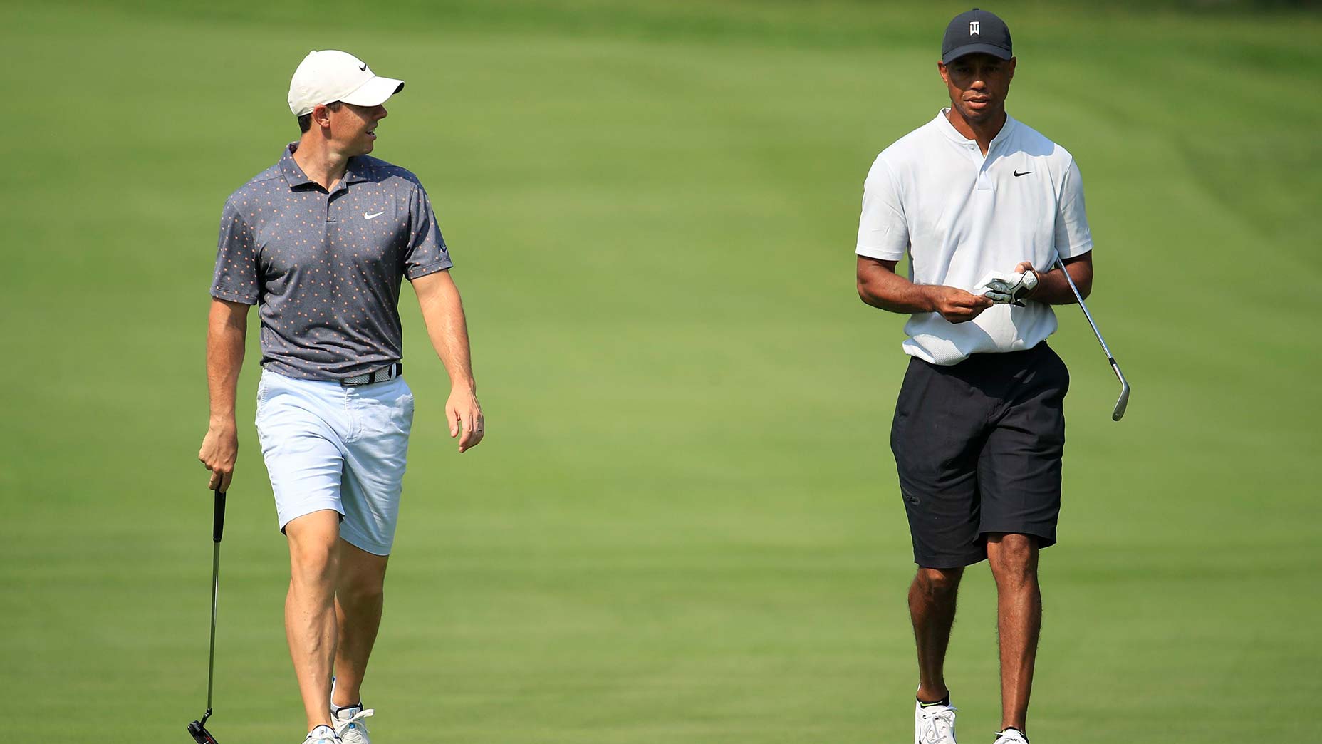tiger woods rory mcilroy walk