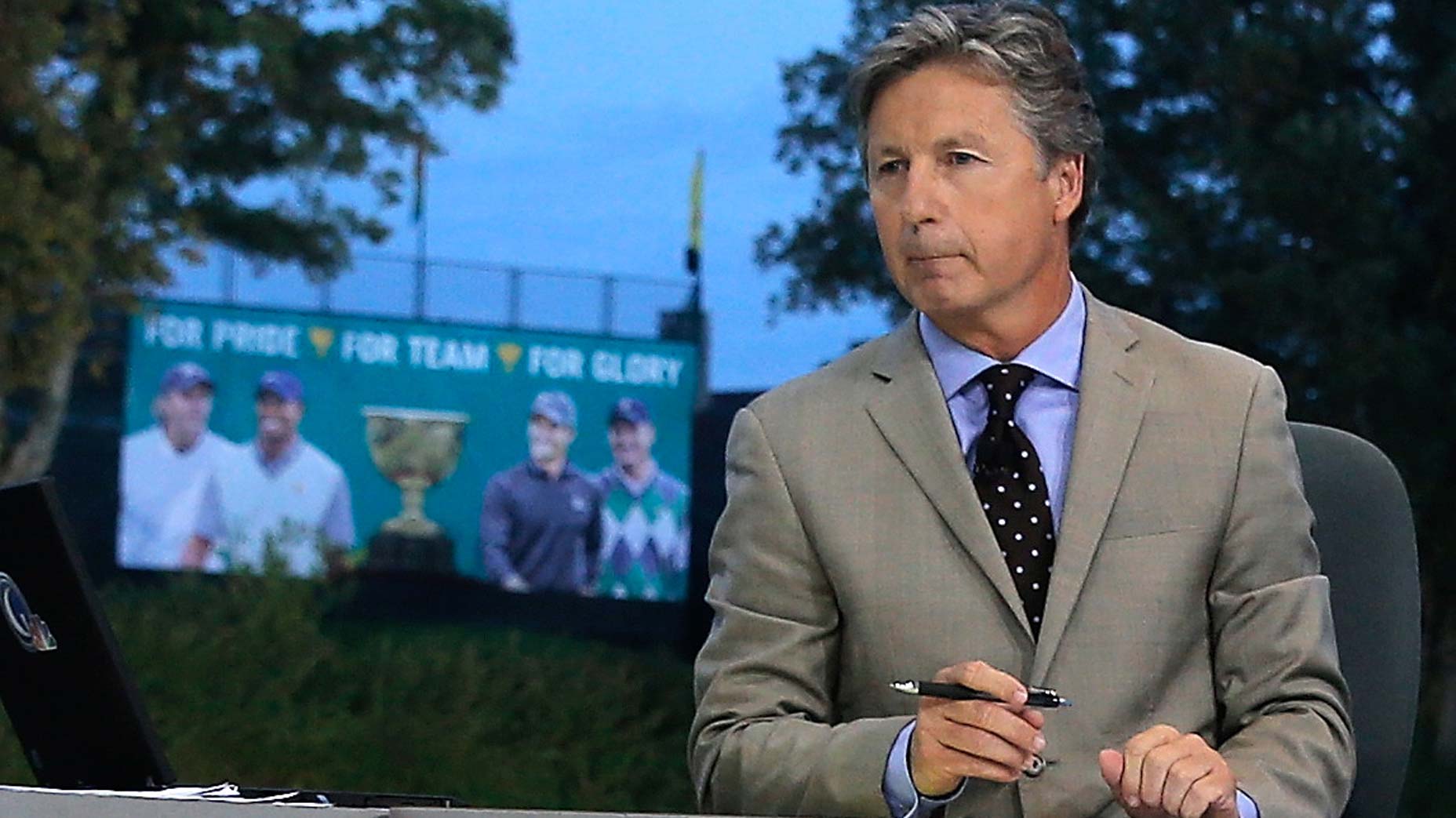 brandel chamblee on set