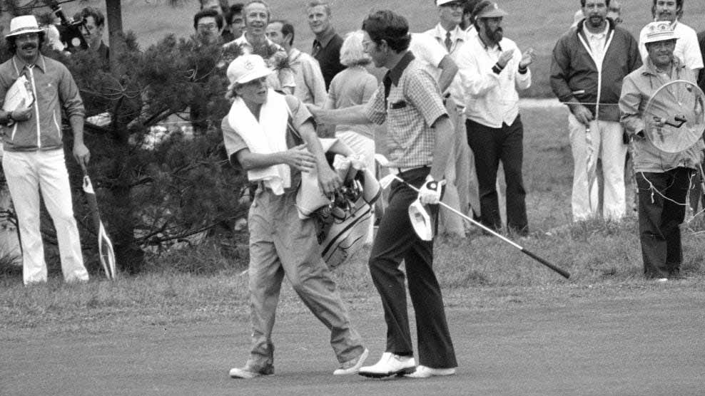 peter mcgarey and hale irwin at 1974 u.s. open
