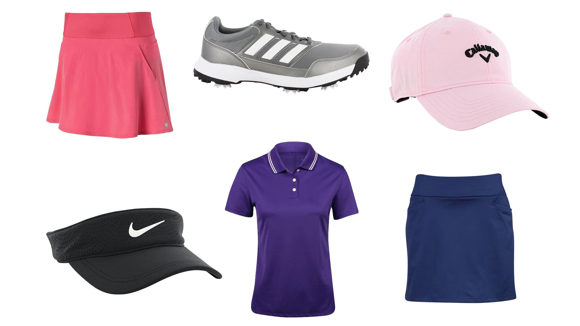 Women's golf products in the Pro Shop