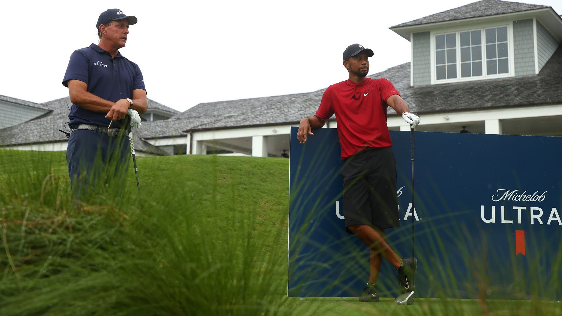 Phil Mickelson and Tiger Woods