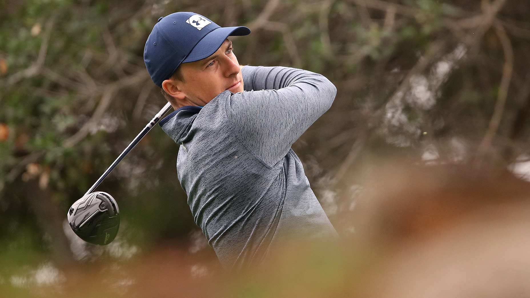 Jordan Spieth takes a swing.
