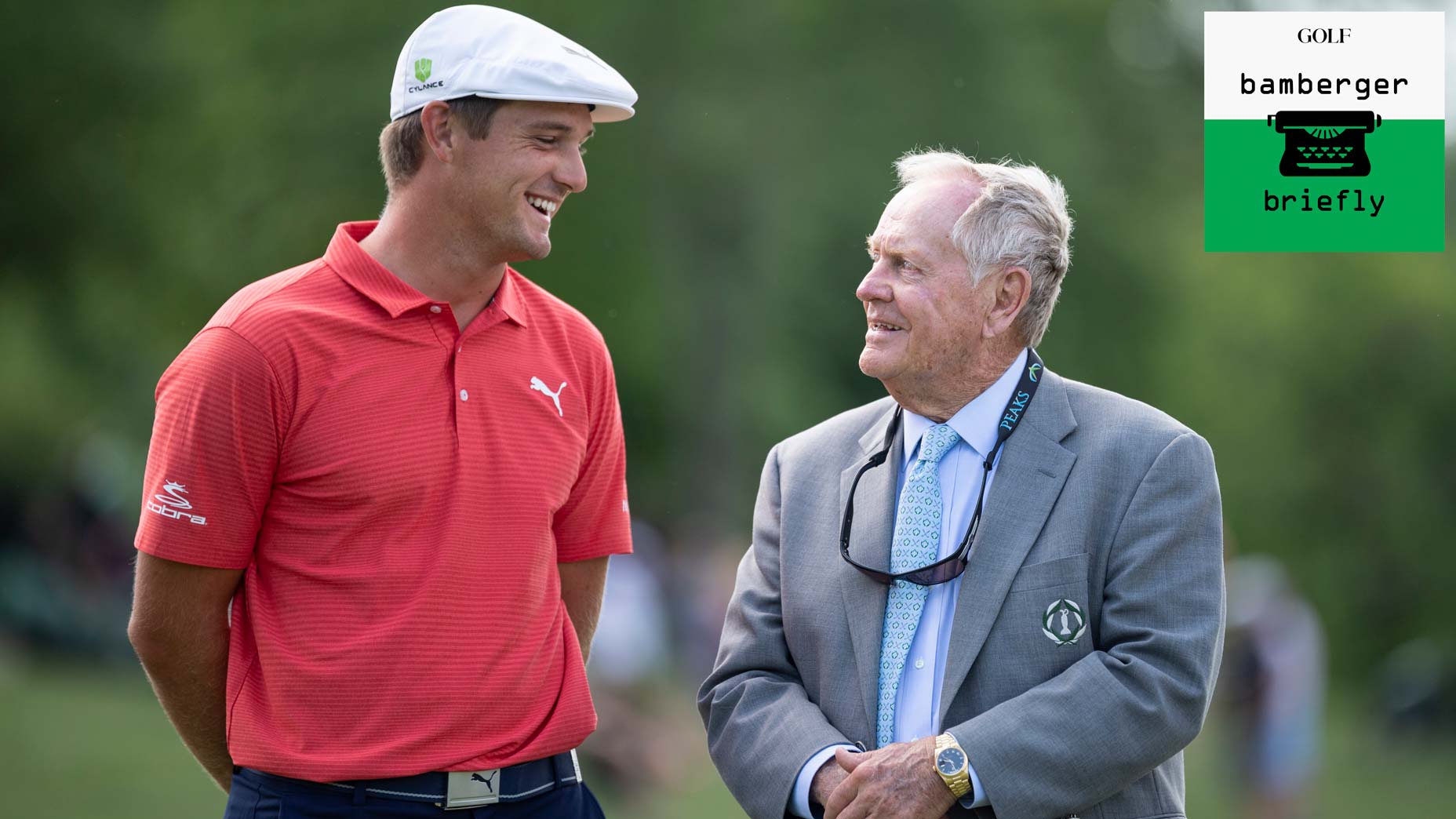 bryson dechambeau talks to jack nicklaus