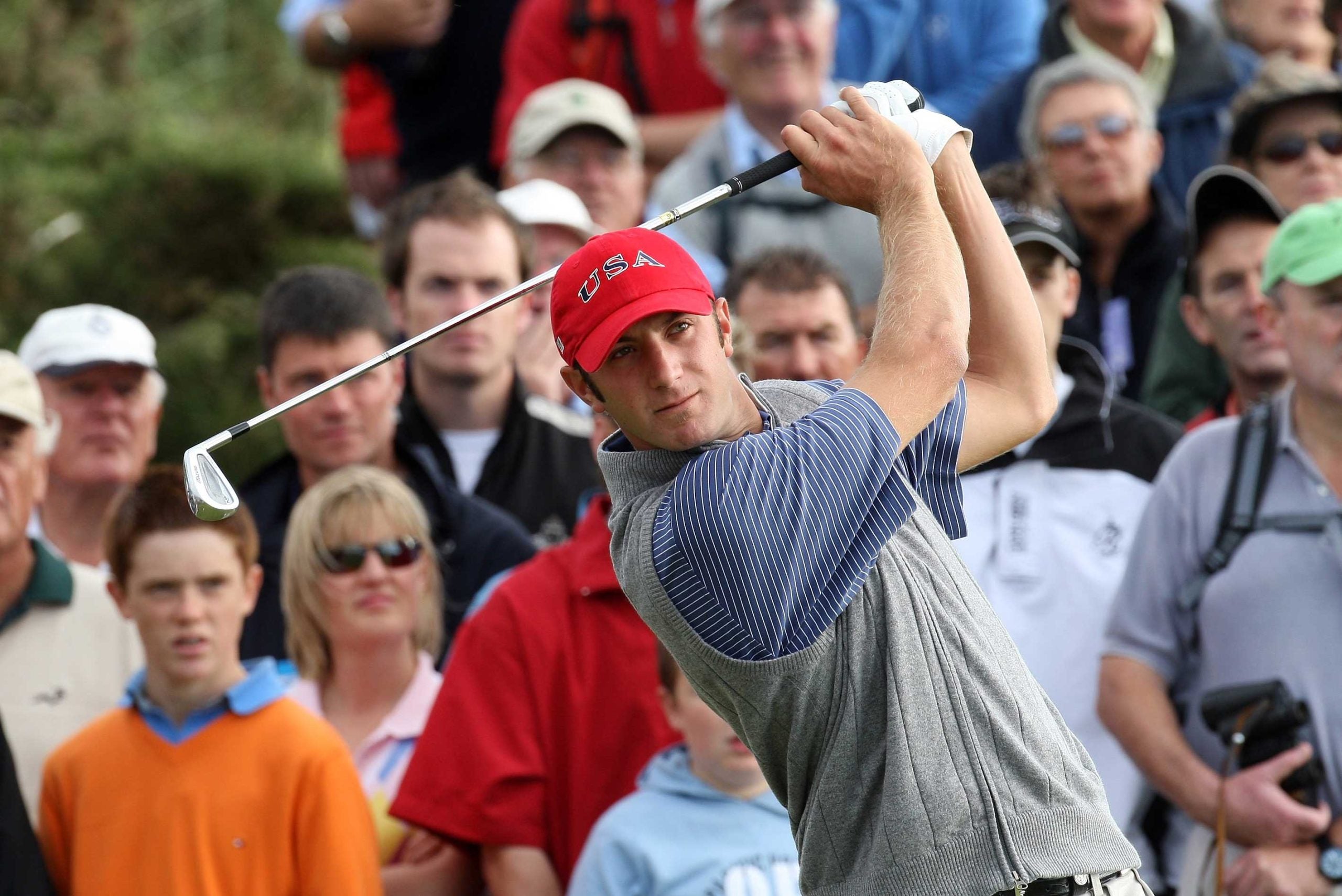 dustin johnson walker cup