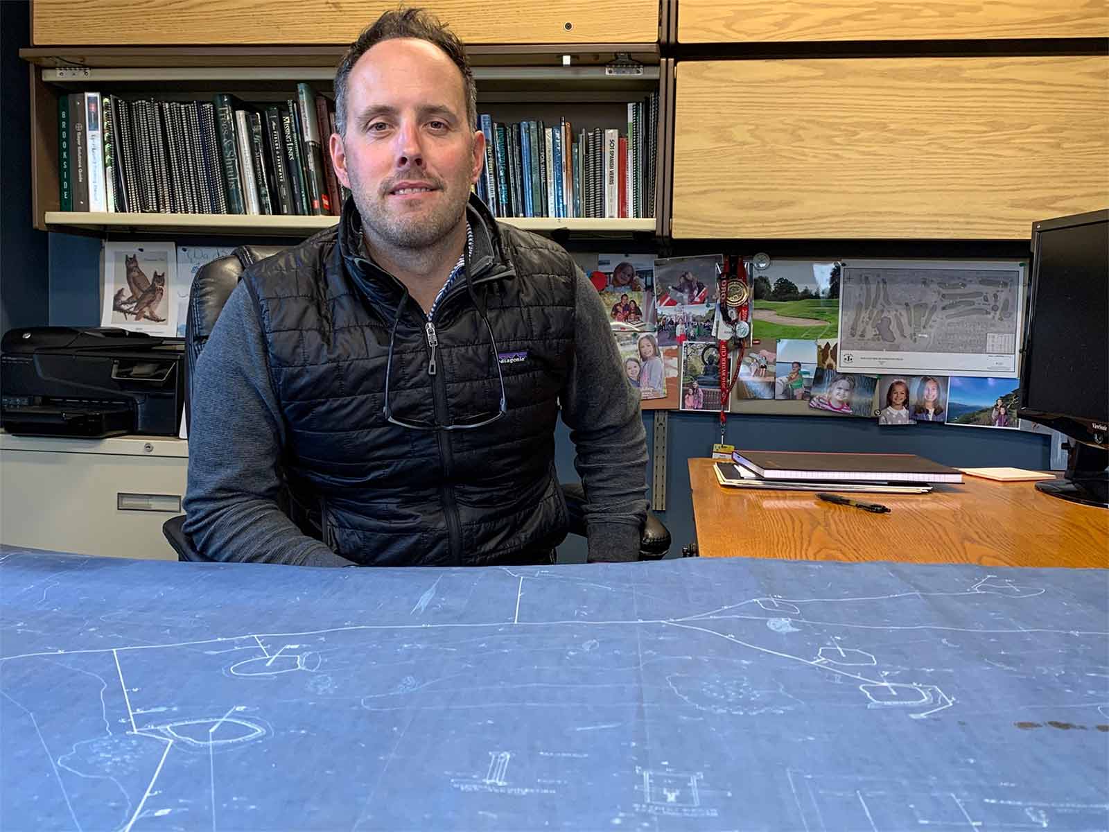 Mike Manthey in his office.