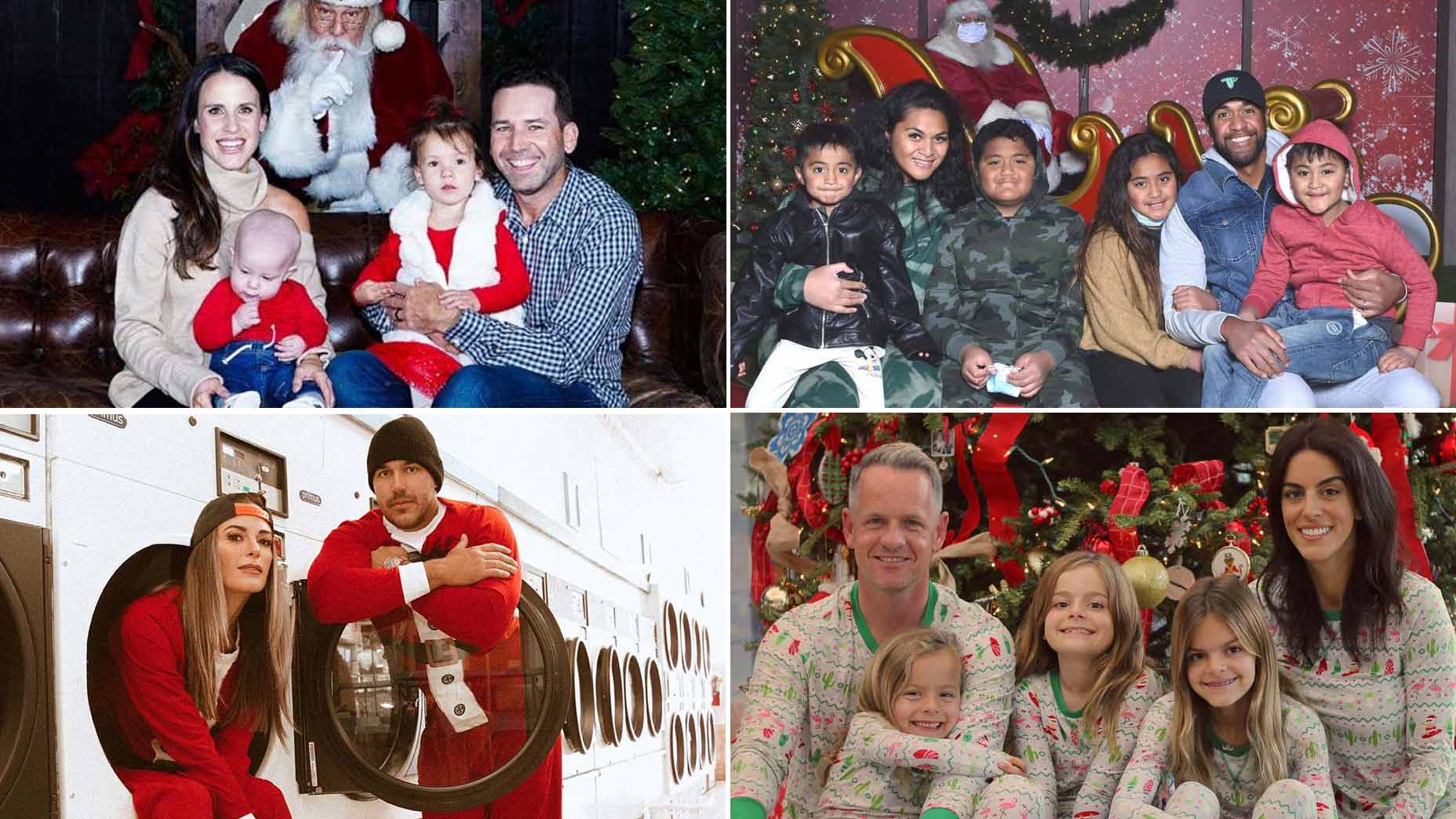 PGA Tour pro family Christmas photos